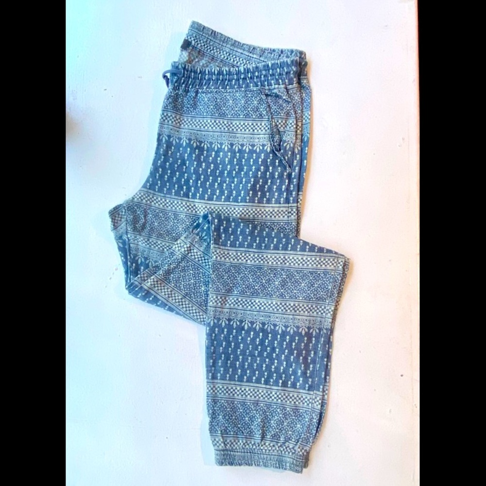 Level 99 Jackie Jogger - BLUE/WHITE PRINT